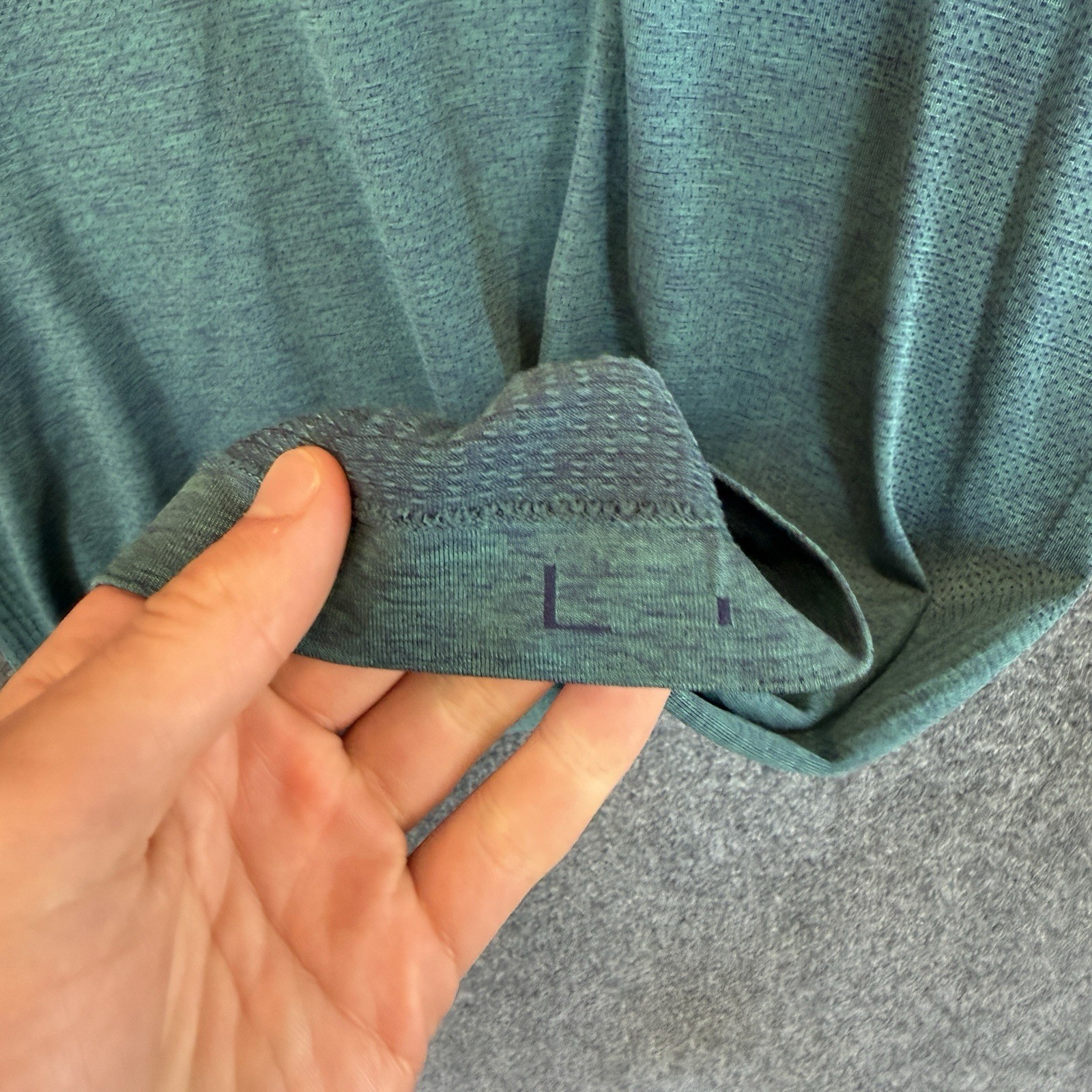 Lululemon Metal Vent Tech Shirt Men’s L Heathered Green Purple Short Sleeve gallery