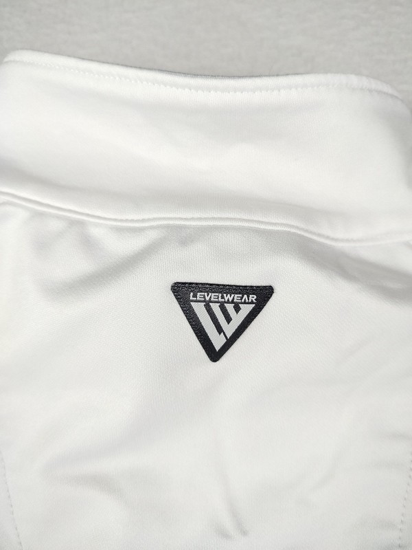 Levelwear Pullover Mens Large White 1/4 Zip River Crest Golf Stretch Performance gallery