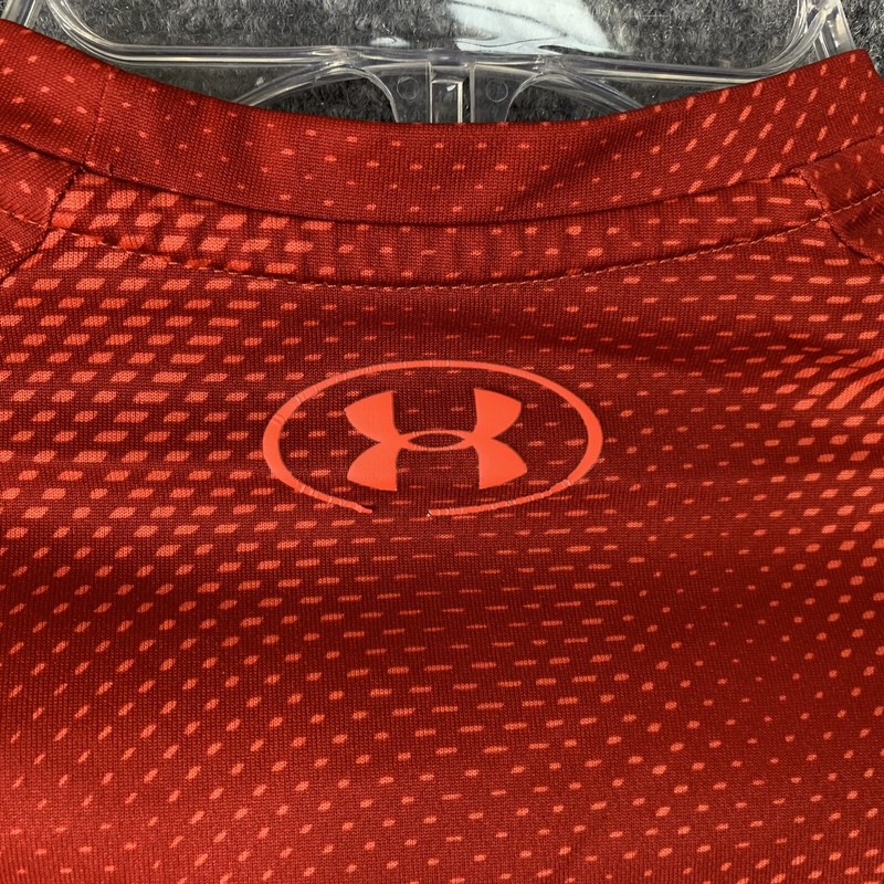 Under Armour The Tech Tee Men Small Red Subtle Geometric Pattern gallery