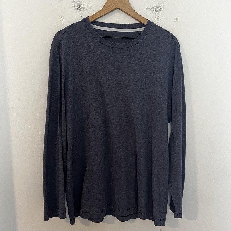LULULEMON- 5 Year Basic Long Sleeve Shirt Blue Casual Minimal Classic Layering gallery