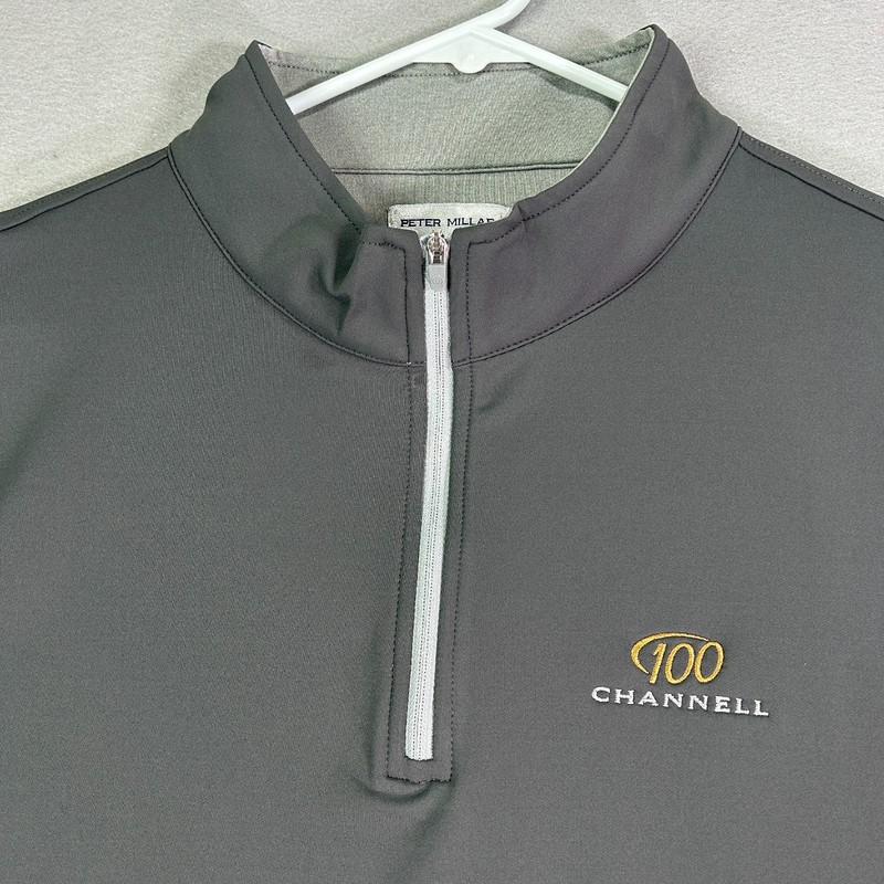 Peter Millar Galway Stretch Loop 1/4 Zip Vest Men's 2XL Grey Performance Stretch gallery
