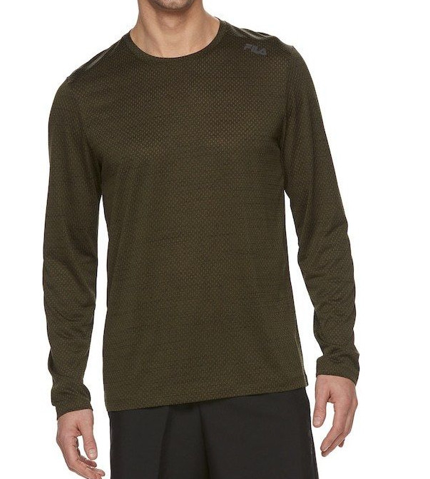 FILA SPORT Men's Space-Dyed Grape Leaf LS Top - Sizes L / XL - NWT gallery