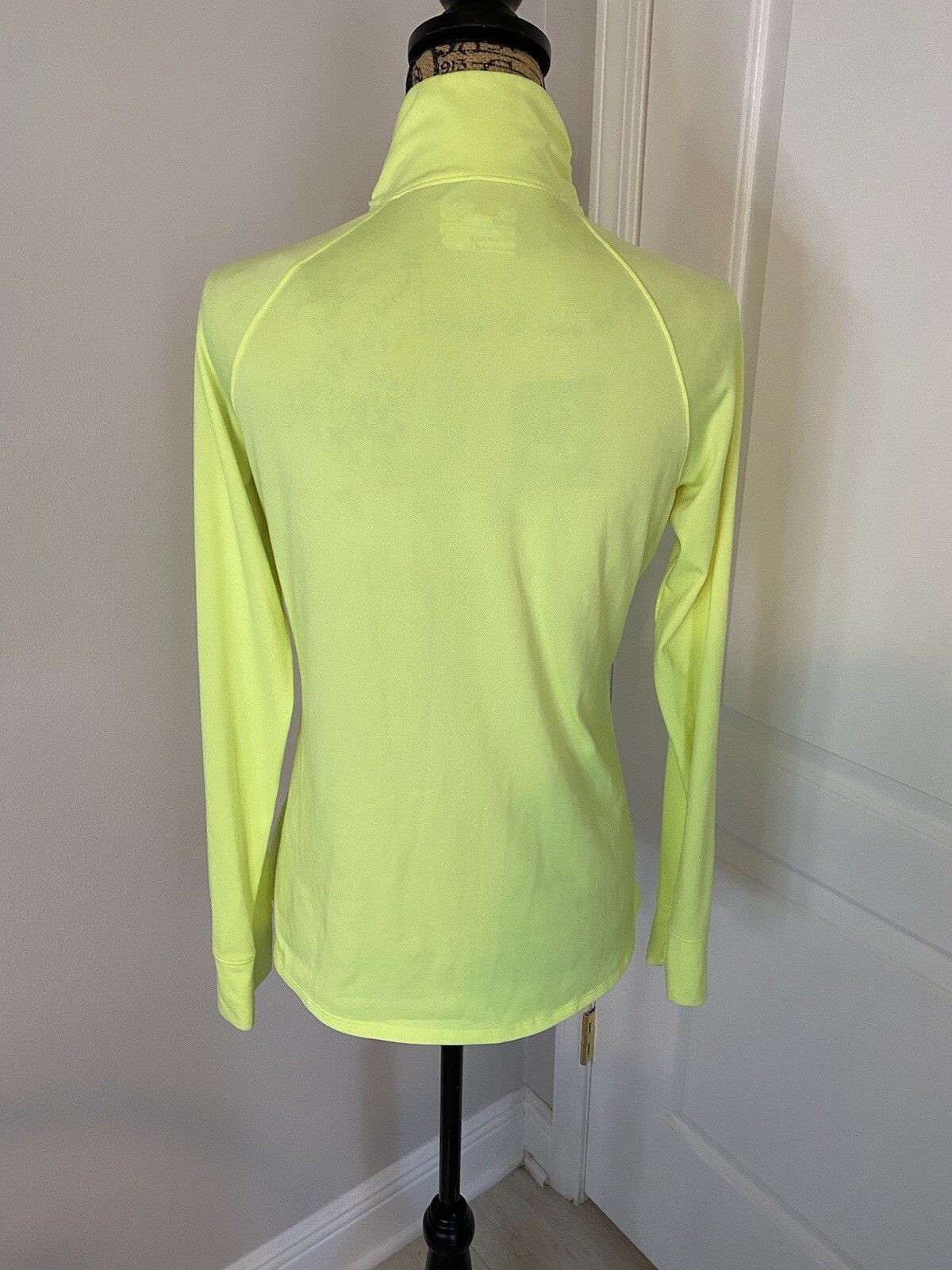 Under Armour Mens Medium All Seasons Neon Yellow/Gray Running Half Zip Pullover gallery