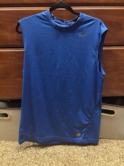 This Nike Pro blue Combat Dri-FIT tank top