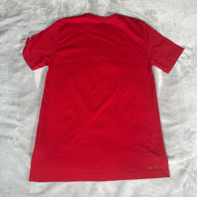 Nike Roger Federer Tennis Trophy T Shirt Mens M Slim Dri Fit Athletic Red gallery