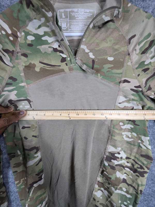 Army Combat Shirt Flame Resistant FR Mens Large OCP Multicam Camo Long Sleeve gallery