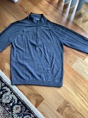 Smartwool Merino Blend 1/4 Zip Pullover Sweater Men’s Gray Long Sleeve sz Xl