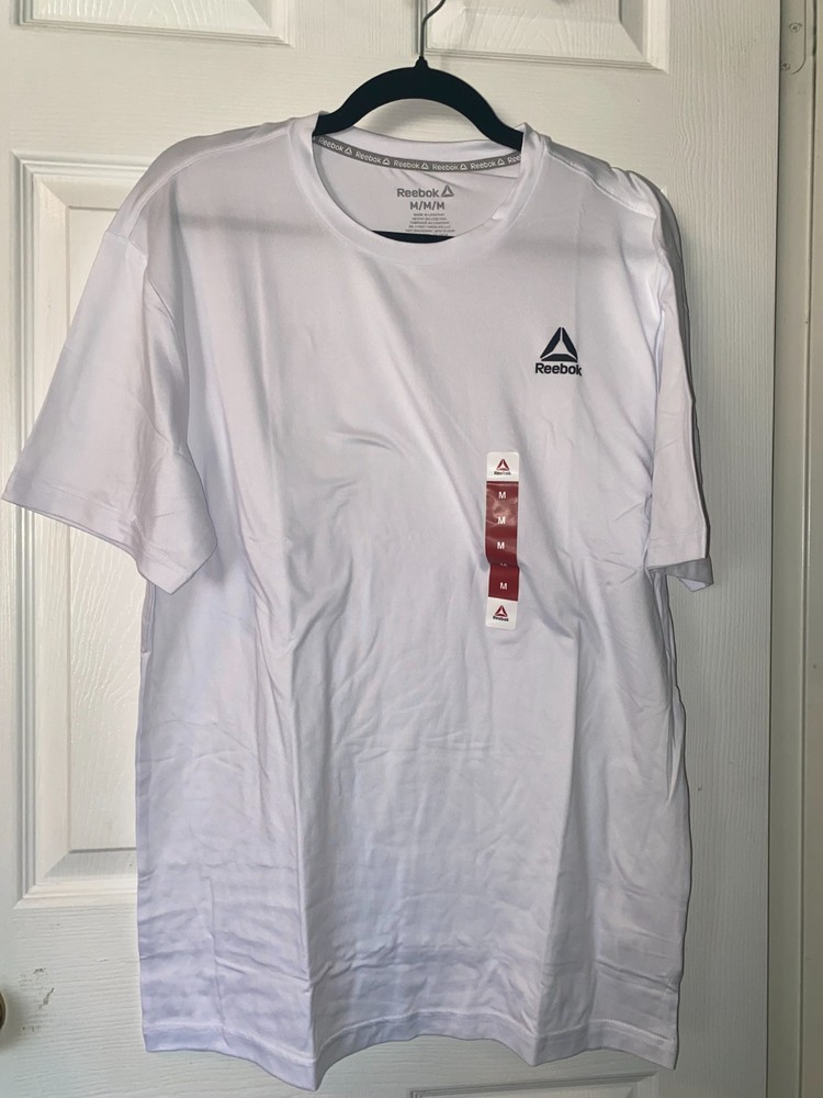 REEBOK Mens Delta Core WHITE SS T-Shirt NEW Size M
