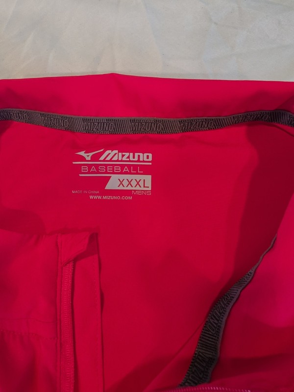 Mizuno Baseball / Golf 3x Mens Quarter Zip Light Weight Red Shirt gallery