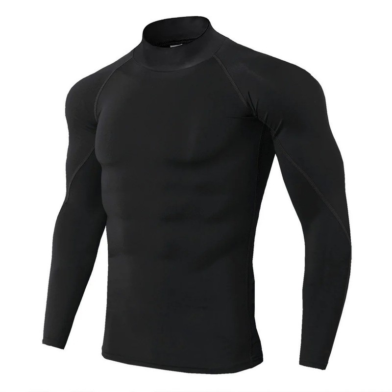 Men’s Quick Dry Long Sleeve Compression Gym Shirt Running Fitness Sports Gift gallery