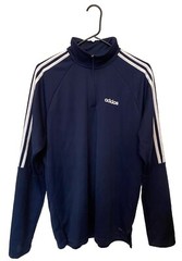 Adidas Climalite Men’s 1/4 Zip Jacket Training Long Sleeve Golf Blue Size L EUC