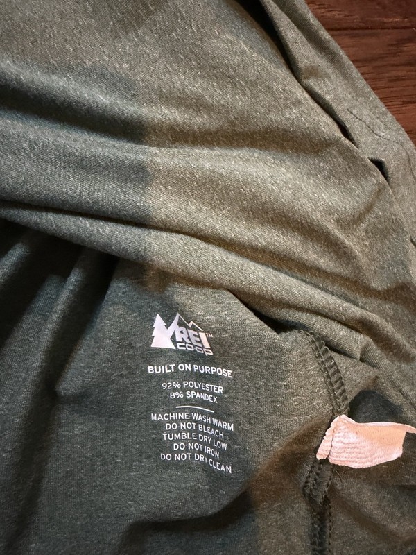REI Co-op Lightweight Base Layer Long Sleeve Crew Top Mens Size XL Green Outdoor gallery