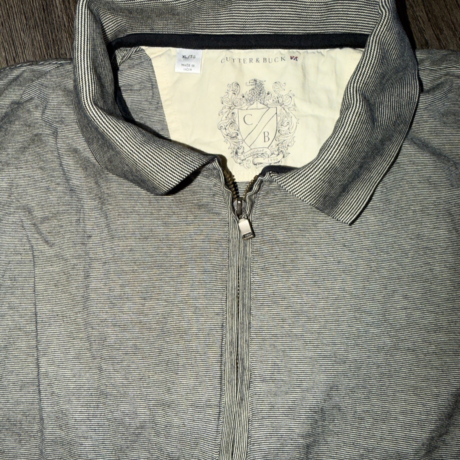 Cutter & Buck CB Drytec 1/4 Zip Golf Pullover Long Sleeve Black Mens XL gallery