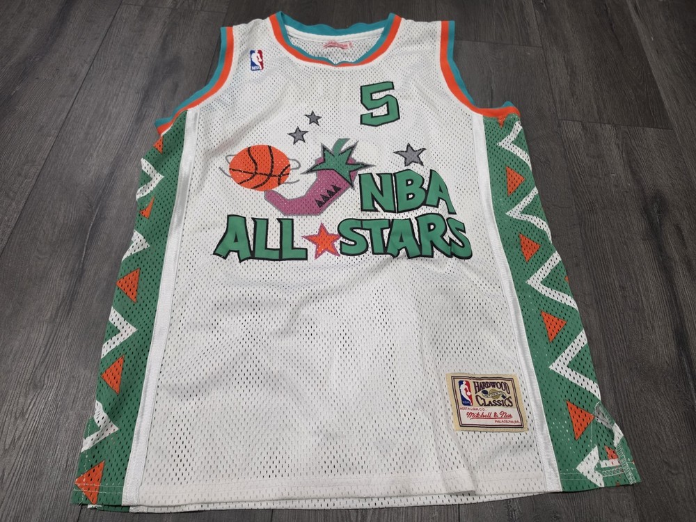 Mitchell & Ness NBA 1996 All Star Jersey Size 50 White Jason Kidd #5