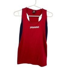 Mad Dogg Athletics Mens Spinning Racerback Tank Top Size XL Red Cycling