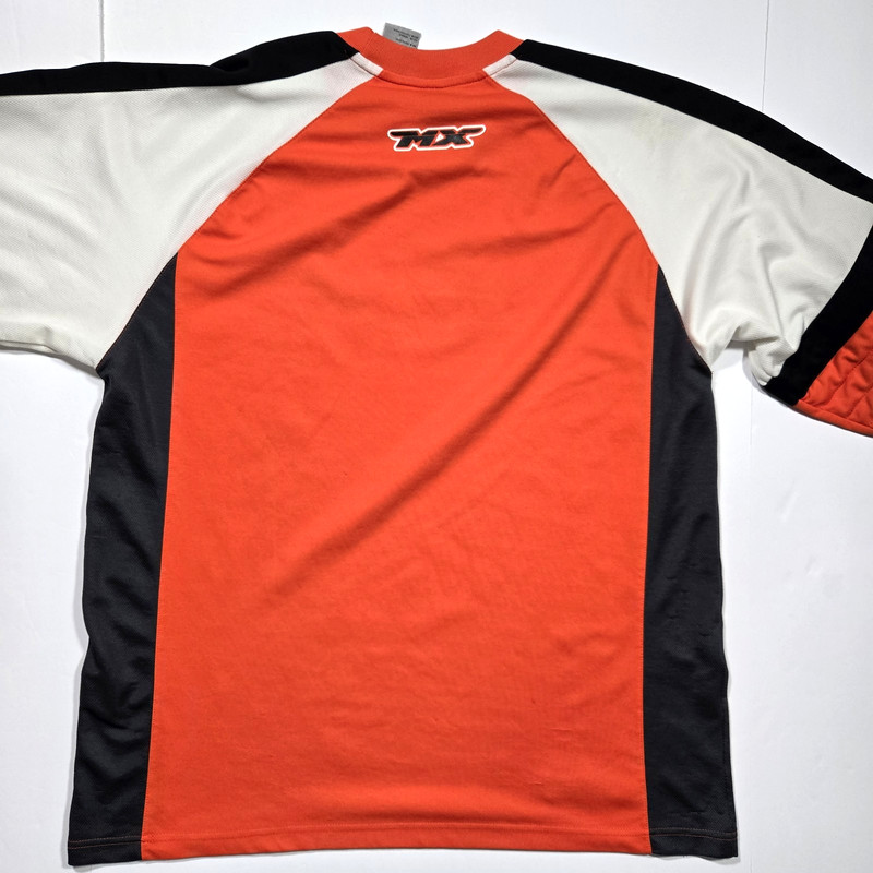 Athletic Works MX Motocross Super Machine Jersey 90s Y2K SZ L Rare VTG Motocross gallery