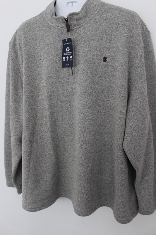 IZOD COMFORT & PERFORMANCE 1/2 ZIP FLEECE L/S PULLOVER TOP SZ: 3XB 3XL 3X NWT gallery