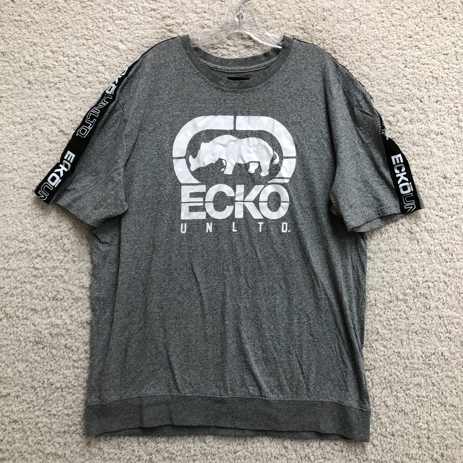 Ecko Unltd Shirt 2XLT Adult Tall Gray Graphic Logo Short Sleeve Casual Tee Mens gallery