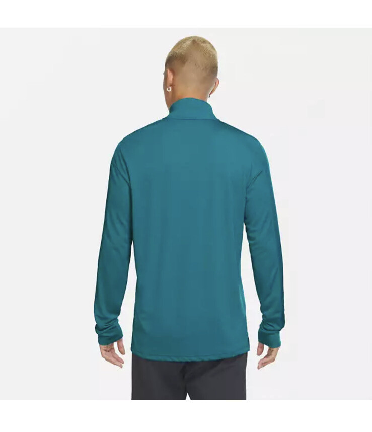 Nike DriFIT Mens 1/4 Zip Running Pullover Reflective Blue Thumbhole CD8273 467 gallery