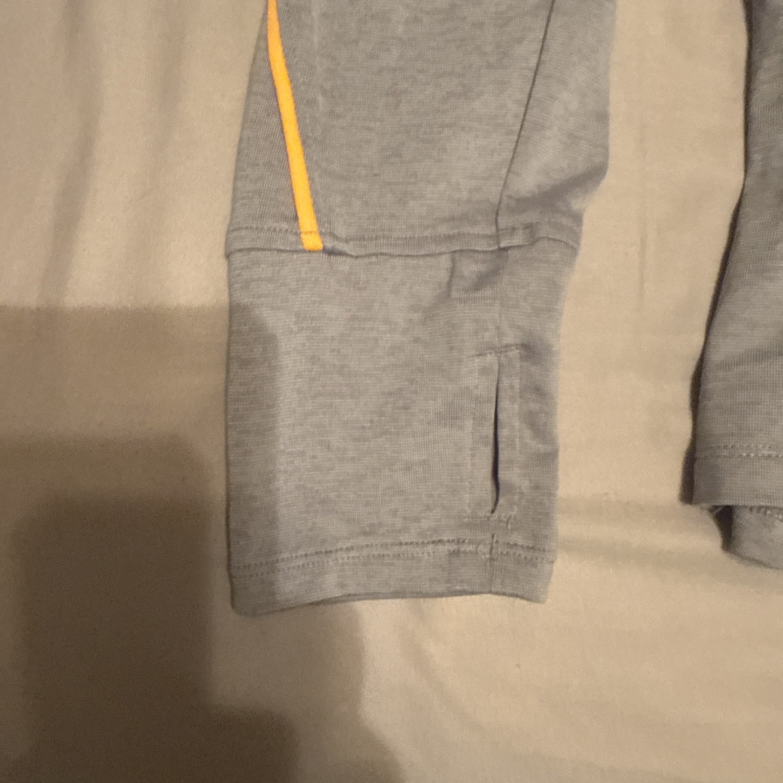 Under armor Grey And Orange Running Shirt Men’s Collar gallery
