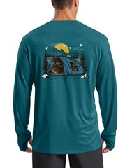 Men’s UPF 50+ Sun Shirts Long Sleeve Hiking Shirt UV Protection Lightweight R…