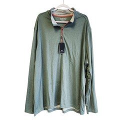 Maelreg Mens 4XL Green Performance Pullover Long Sleeve Lightweight shirt