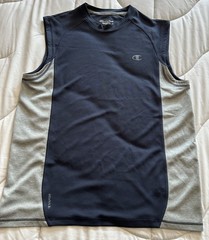 Champion Powertrain Men’s Colorblock Tank Top Breathable Navy/Gray Size M