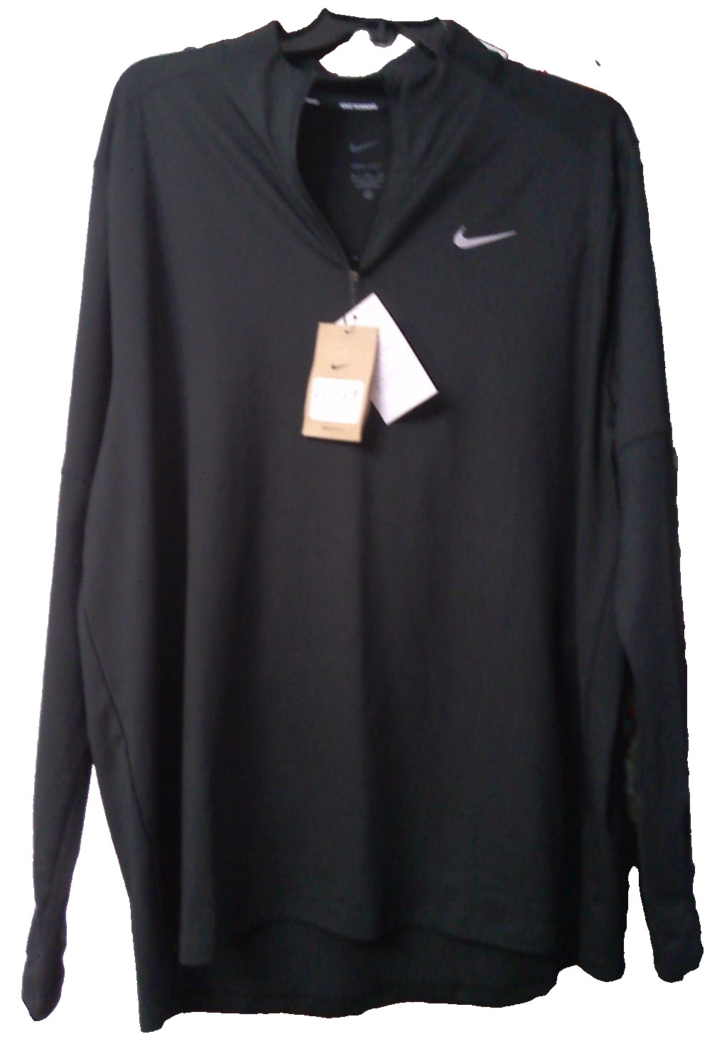 New! Nike Men's Element Dri Fit Long Sleeve Black Top XL- DD4756-010 RRP £59.95 gallery