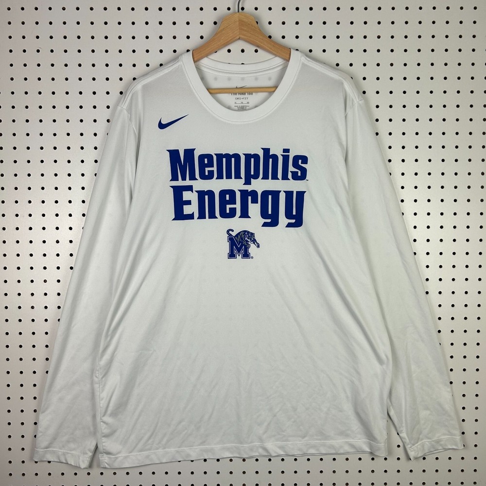 Nike Memphis Energy Tiger Basketball XL Long Sleeve Dri Fit Team Issued Penny