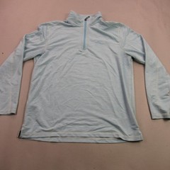 Tommy Bahama Men’s M Light Blue Heathered 1/4 Zip Pullover Activewear Shirt