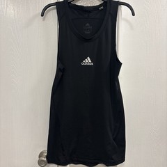 adidas ALPHASKIN AEROREADY Men’s L Black Sleeveless Tank Breathable Poly