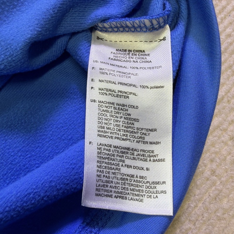 Adidas Mens 1/4 Zip Pullover Large Blue Climawarm Long Sleeve Athletic Golf Top gallery
