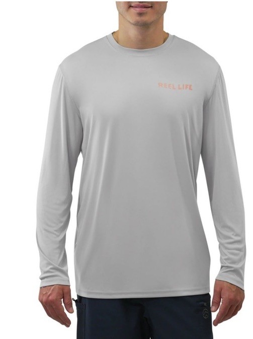 Reel Life Men’s Sun Defender Lightweight Long Sleeve UV T-Shirt Small New gallery