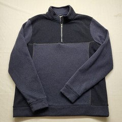 Craghoppers Sweatshirt 1/4 Zip Pullover Blue Mens Medium Fleece Lined Taransay