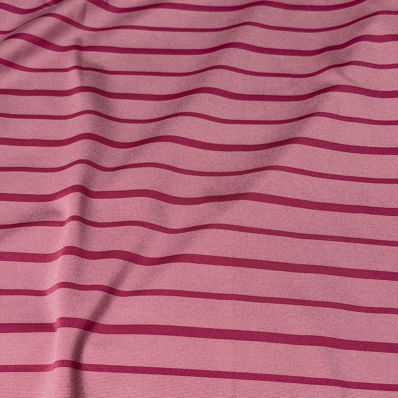 Peter Millar Pink Striped Performance Polo Shirt Men's Large Golf Stretch gallery