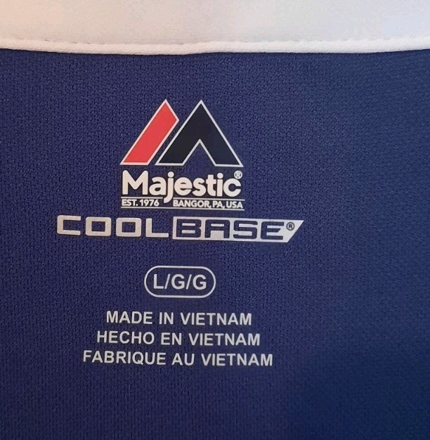 Toronto Maple Leafs Majestic Cool Base Mens Blue 1/4 Zip Pullover Shirt Size L gallery