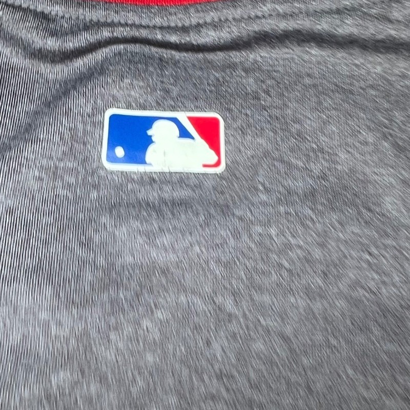 Nike Pro MLB Authentic Collection Mens Medium Top Grey Red Long Sleeve Training gallery