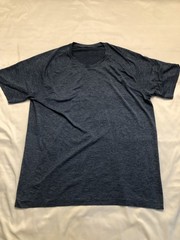 Lululemon Metal Vent Tech SS Shirt Mens XL Blue Seamless Athletic Tee Gym