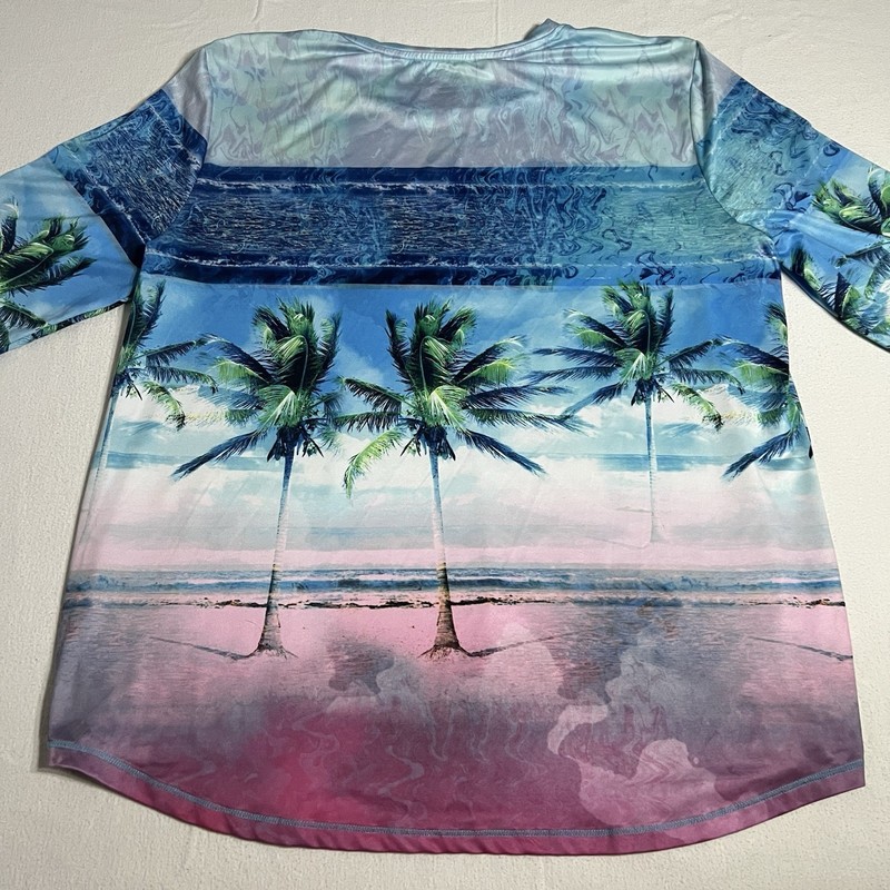 Silver Bait Long Sleeve Performance Fishing Shirt Men’s XL Stretch Beach Theme gallery