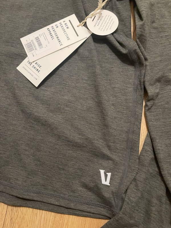 VUORI MEN’S EASE PERFORMANCE HALF ZIP 2.0 SIZE SMALL NEW NWT V221 CHARCOAL gallery