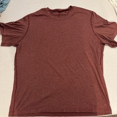 Lululemon Men’s Soft Jersey Short Sleeve Shirt 2XL Heather Red