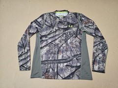 Under Armour Scent Control Mens Large Camo Mossy Oak Long Sleeve Shirt