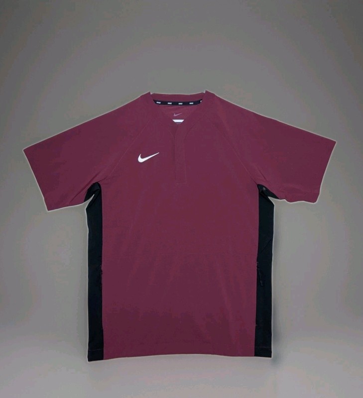 Nike Baseball Pullover Windbreaker Hot Jacket ~ Maroon DO9175-669 Men's: L *NWT gallery