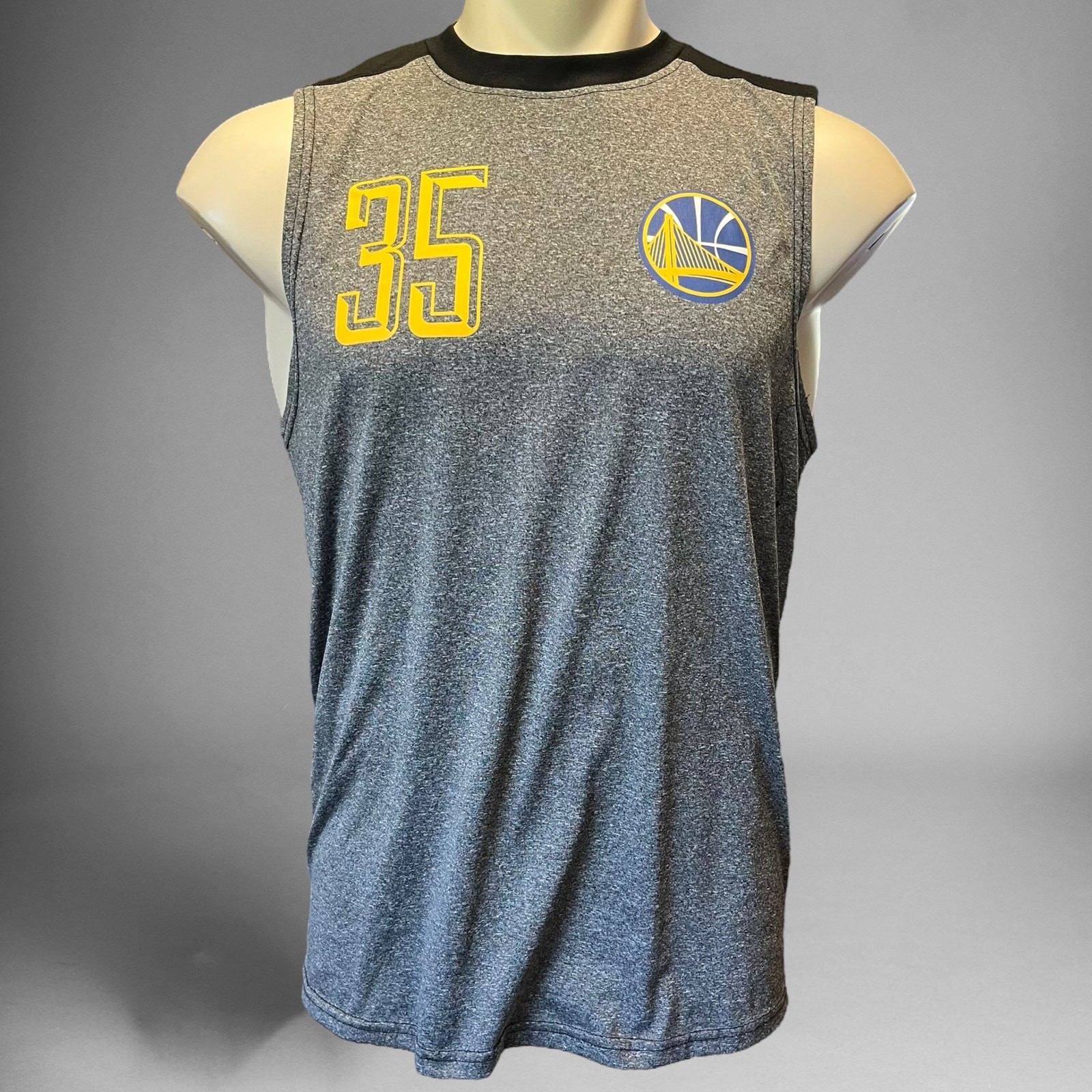 Warriors Muscle Jersey K.D. Kevin Durant Golden State NBA Fitted Sleeveless gallery