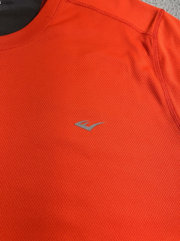 Everlast Shirt Mens XL Orange Everdri Athletic Fit Bloke Lad Core Logo Reflector gallery