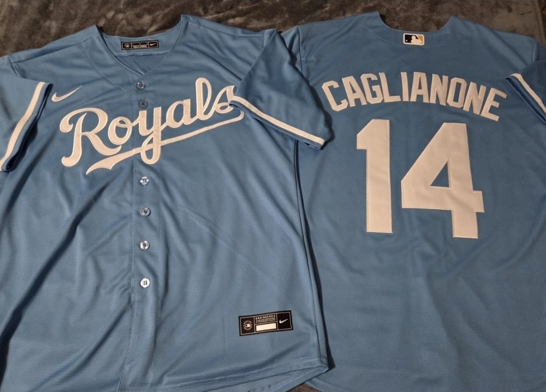 Fast Free Shipping Small Jac Caglianone Kansas City Royals Stitched Jersey 14 gallery