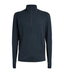 EUC Vuori Ease Performance Half Zip 2.0 Pullover M’s Large Ink Heather Navy Blue