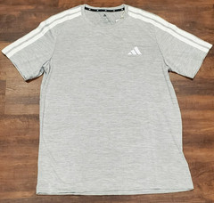 Adidas 3 Stripes Tee Men’s Size Med Gray Multi Sport Athletic Logo KC5942 NWT