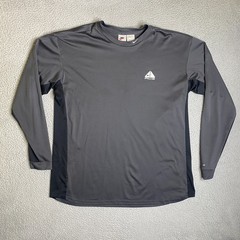 Nike ACG Shirt 2XL XXL Gray Crewneck Long Sleeve Base Layer Logo Outdoor Active