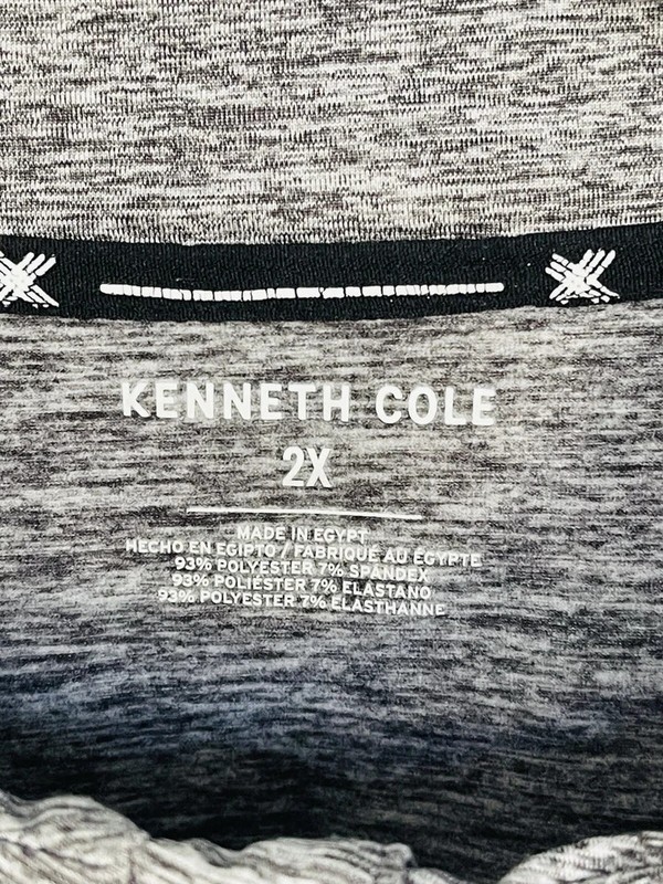 Kenneth Cole long sleeve Clima Control Performance 1/4 zip grey pullover Sz 2X gallery